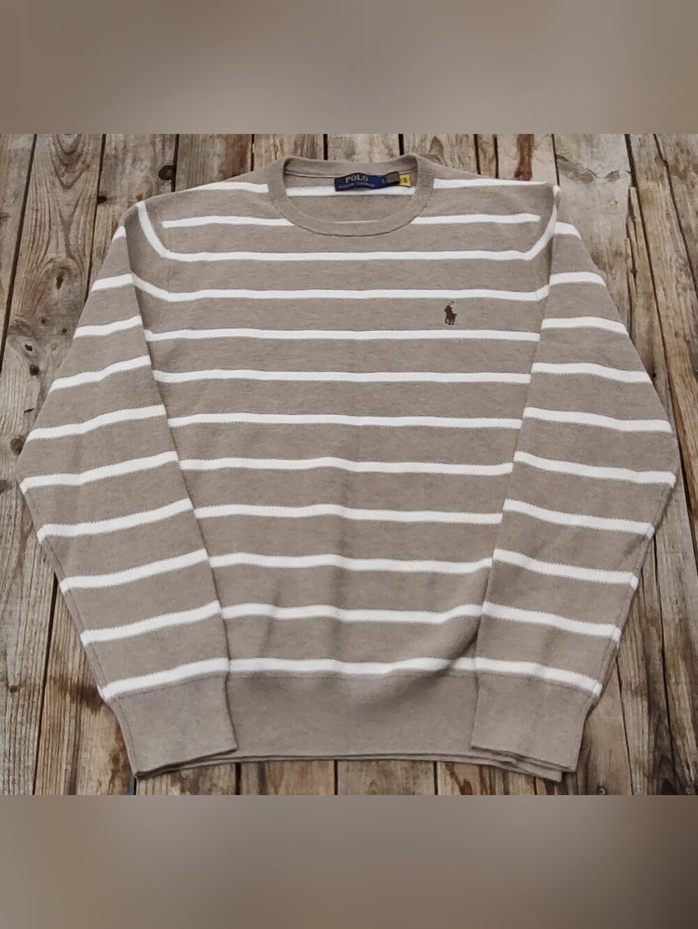 2000's Polo Ralph Lauren horizontal striped sweater men's Size Large